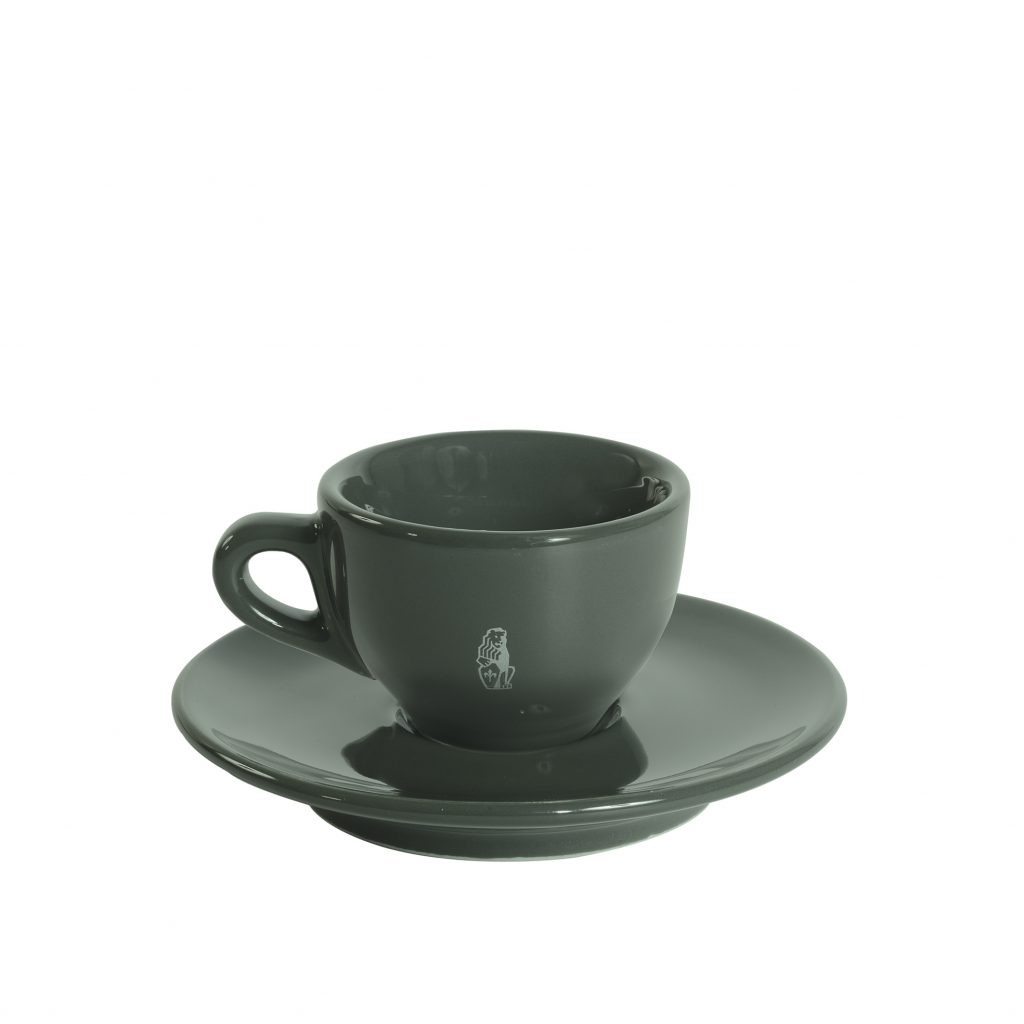 Coffee Cup & Saucer La Greca Black – Bright Kitchen